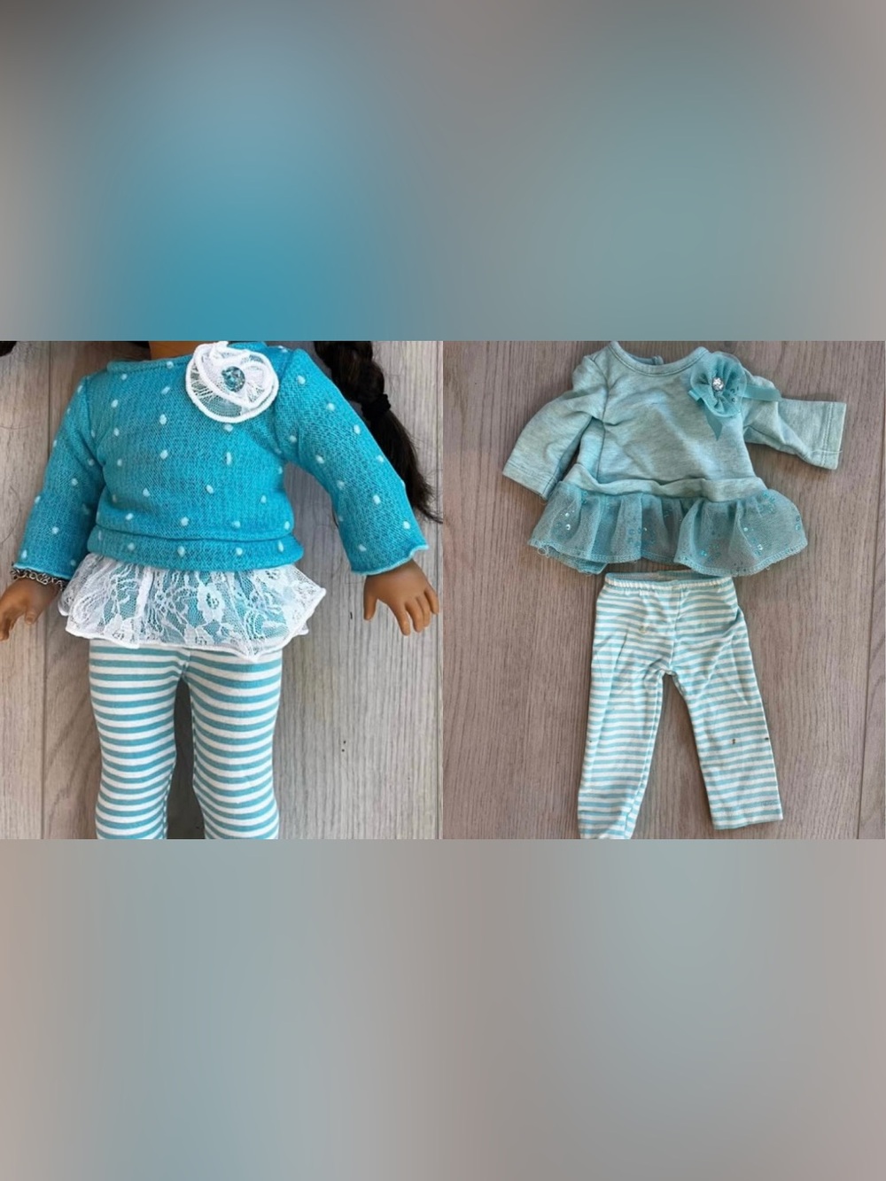 Two 18 inch doll outfits
